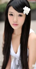 略带有一些伤感的清纯女孩图片