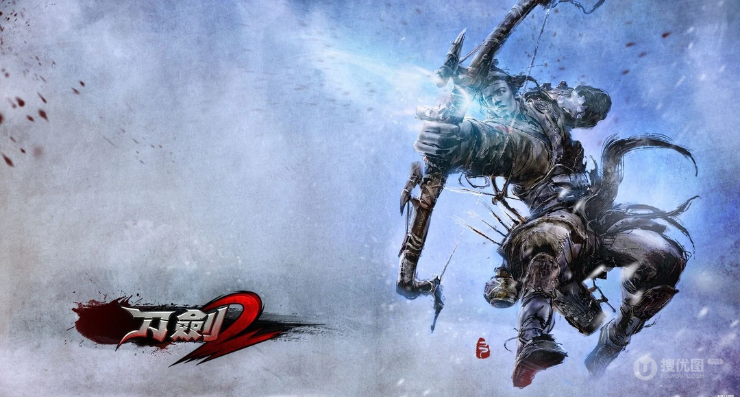 腾讯网络游戏《刀剑2》电脑月历壁纸图片免费下载