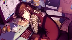 动漫女孩桌面壁纸背景