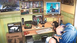 动漫女孩桌面壁纸背景