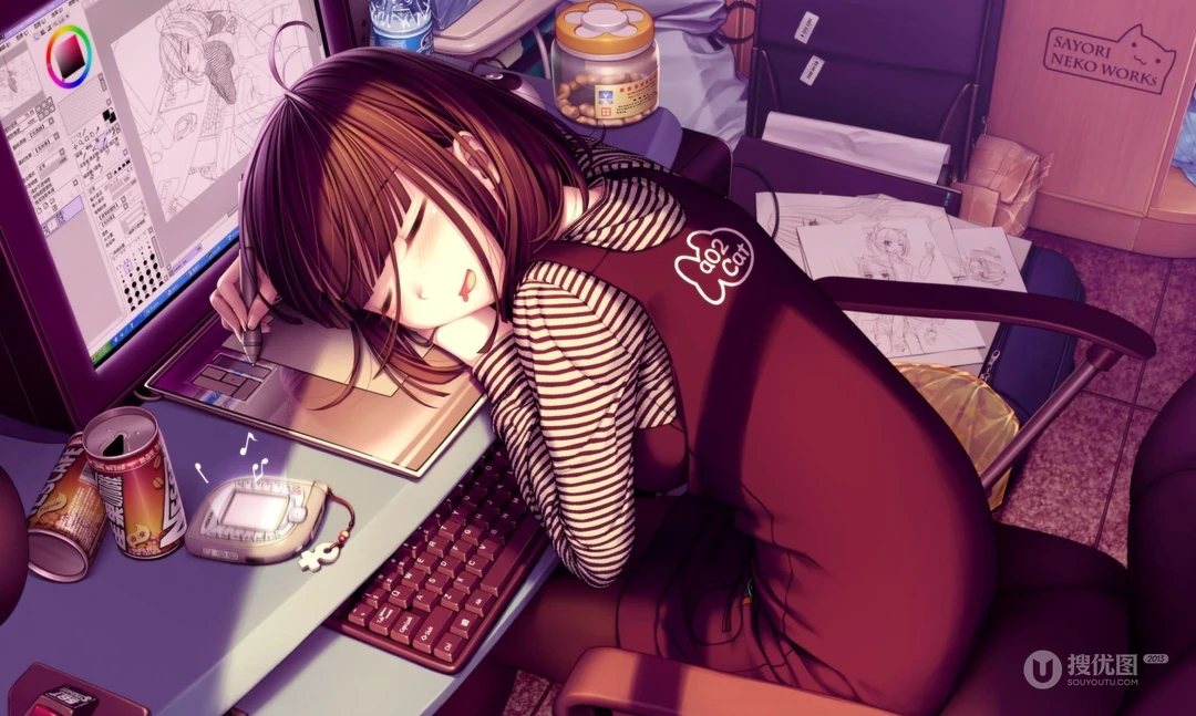 动漫女孩桌面壁纸背景