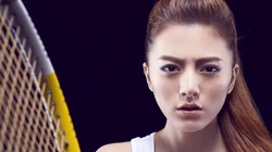 高清美女网球桌面背景图片