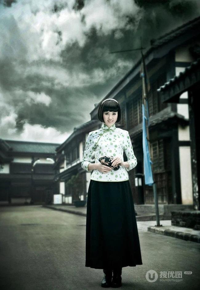 甜美可人女孩&mdash;重温经典旗袍美图