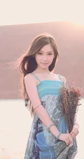 女生郊外摄影_唯美的像一幅幅画卷