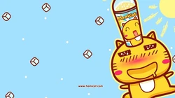 可爱动漫哈咪猫高清背景