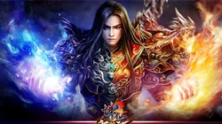诛仙2新版本《征战天下》古典装扮电脑桌面壁纸组图