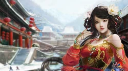 诛仙2新版本《征战天下》古典装扮电脑桌面壁纸组图