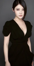 气质女人 徐冬冬 黑色连衣裙冷艳动人