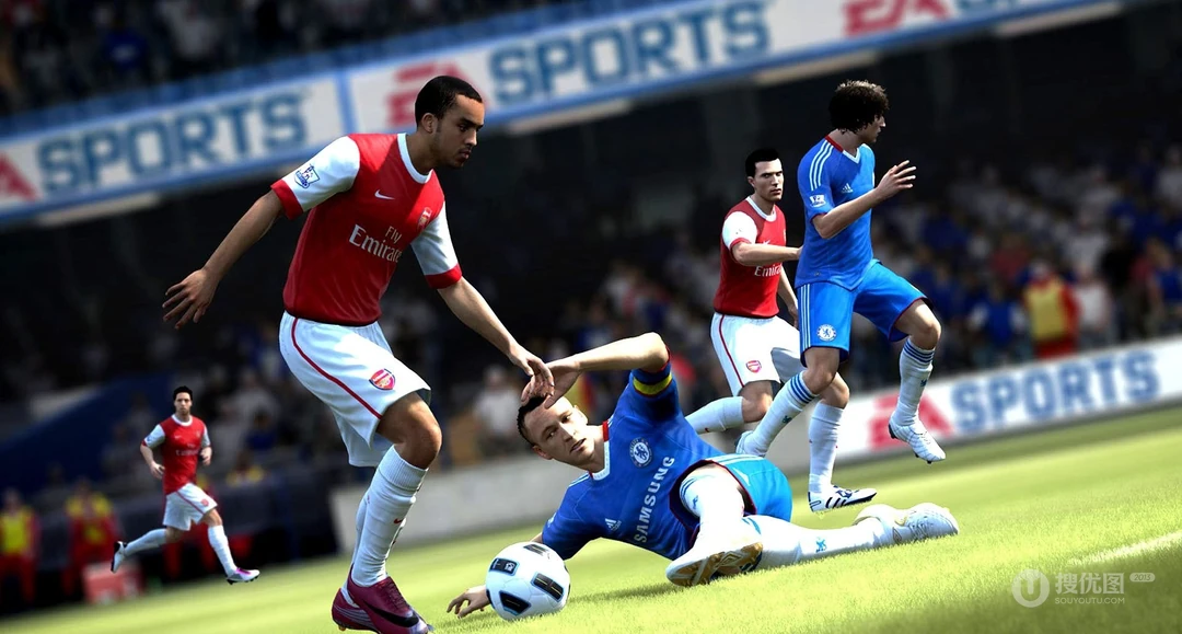 著名足球竞技单机游戏《FIFA12》高清电脑壁纸