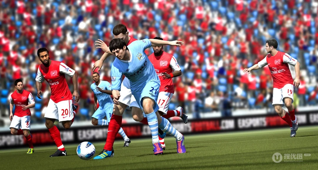 著名足球竞技单机游戏《FIFA12》高清电脑壁纸