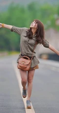 秋风阵阵，唯美清新女孩图片（10p）