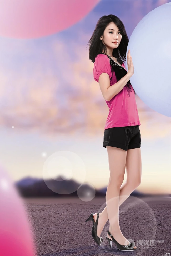 蔡卓妍图片_万花丛中一点绿（20张）