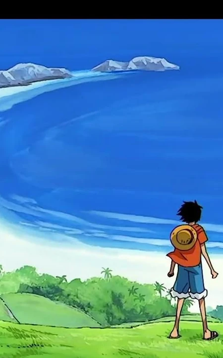 海贼王-海滩边的路飞