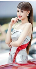 女生模特收集特辑之车模图片