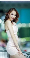 女生模特收集特辑之车模图片