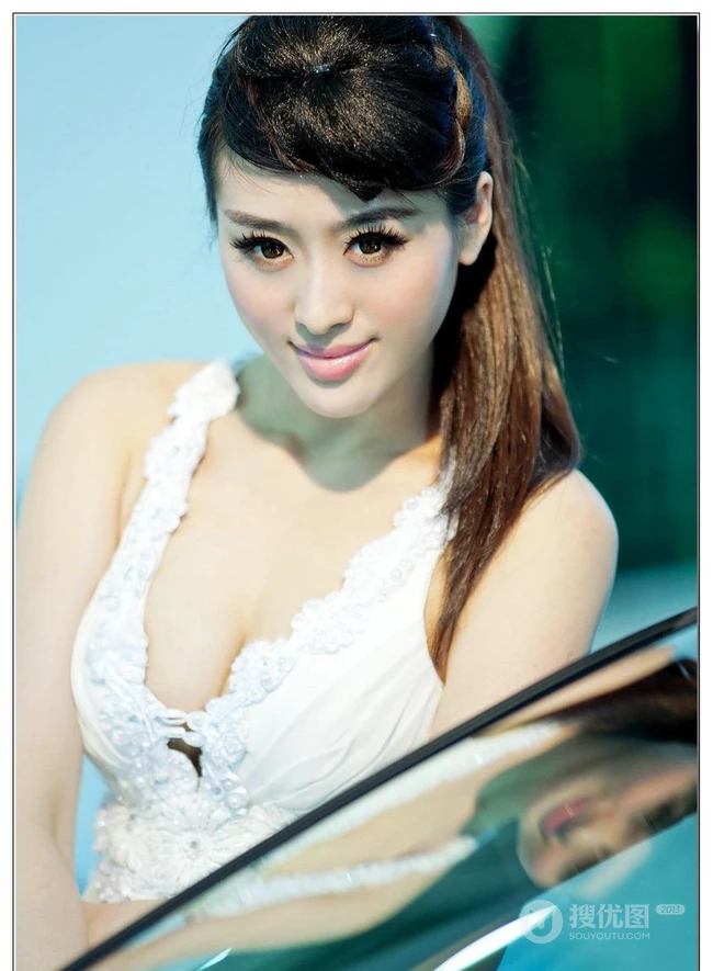 女生模特收集特辑之车模图片