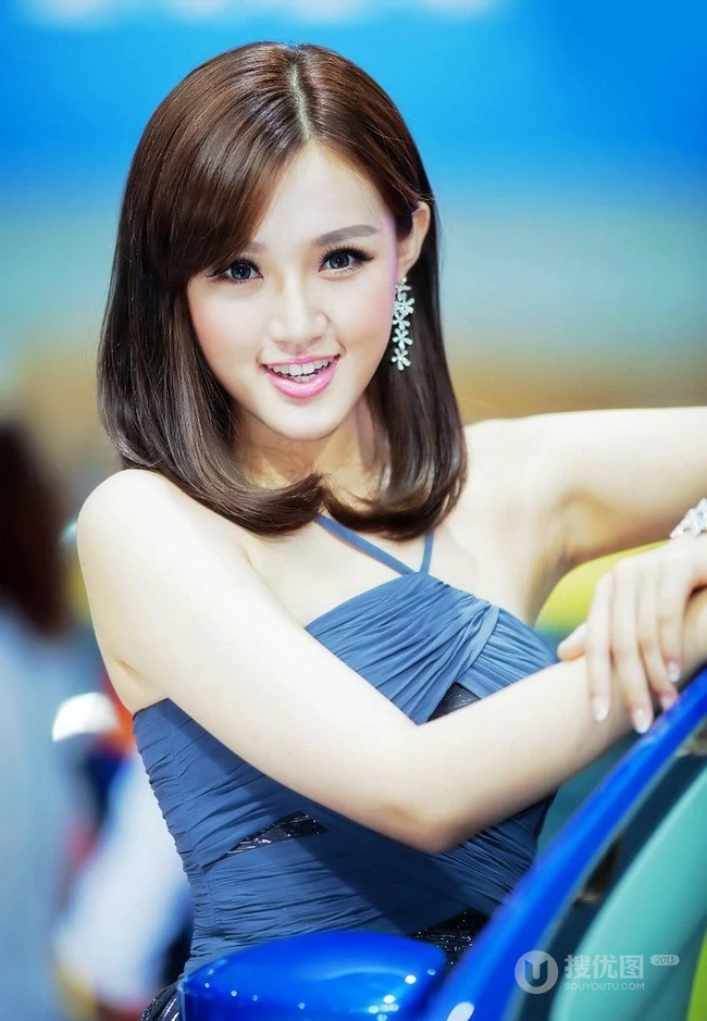 女生模特收集特辑之车模图片