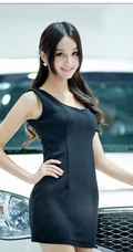 女生模特收集特辑之车模图片