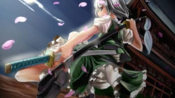 动漫图片_拿武士刀的动漫女孩（18P）