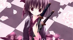 动漫图片_拿武士刀的动漫女孩（18P）