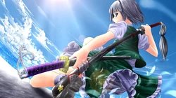 动漫图片_拿武士刀的动漫女孩（18P）