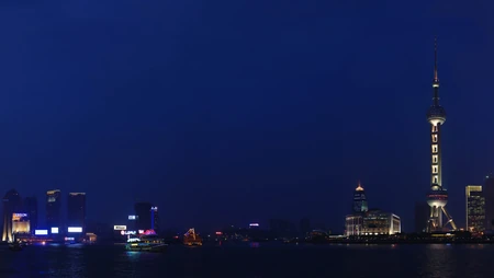 上海夜景壁纸，静籁寂静的夜