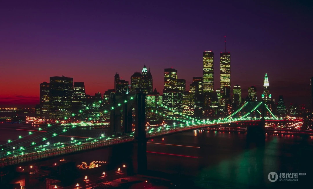 上海夜景壁纸，静籁寂静的夜