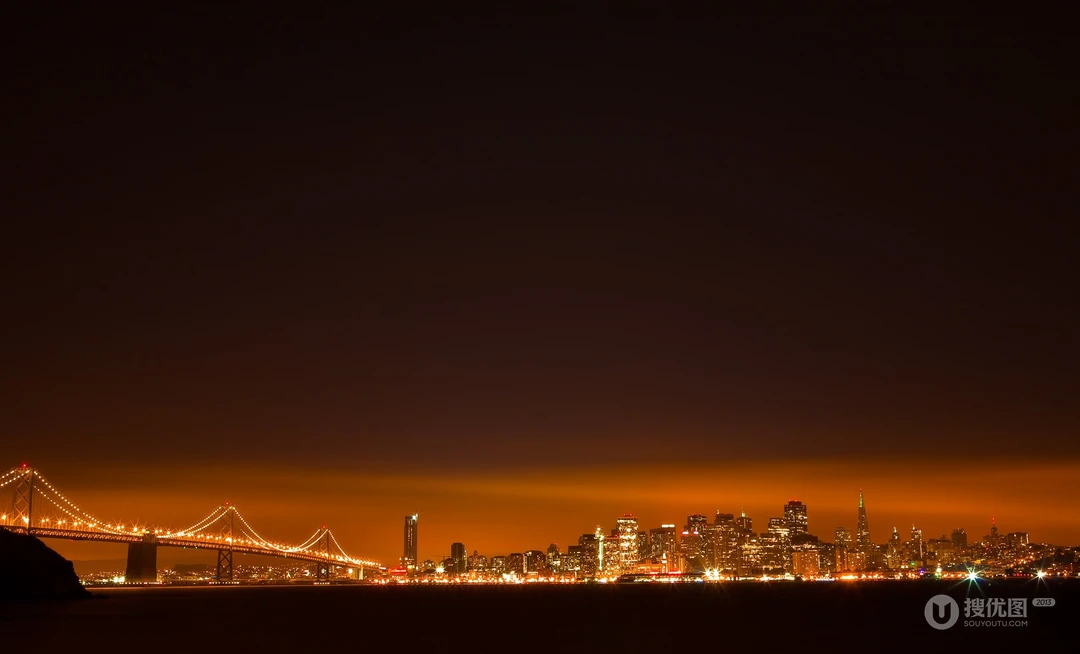 上海夜景壁纸，静籁寂静的夜