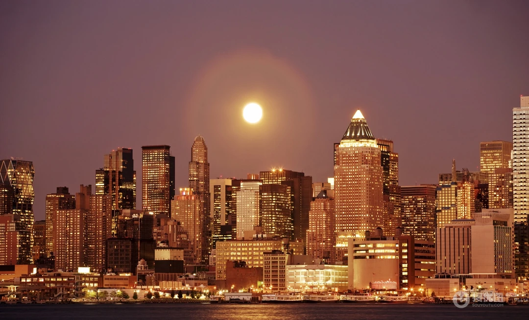 上海夜景壁纸，静籁寂静的夜
