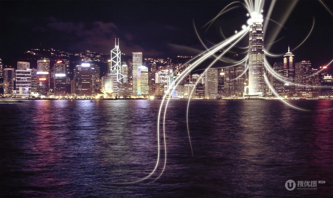 夜色下迷离的中国之城