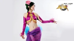 腾讯游戏《御龙在天》高清晰美女COSPLAY电脑桌面背景下载（23P）