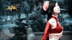 腾讯游戏《御龙在天》高清晰美女COSPLAY电脑桌面背景下载（23P）