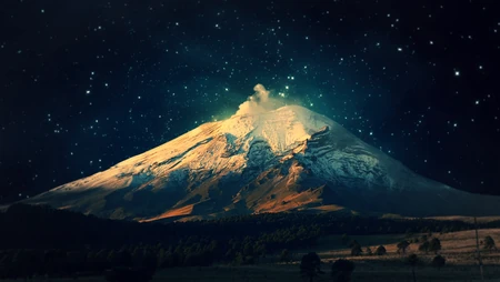 从火山的角度看星空