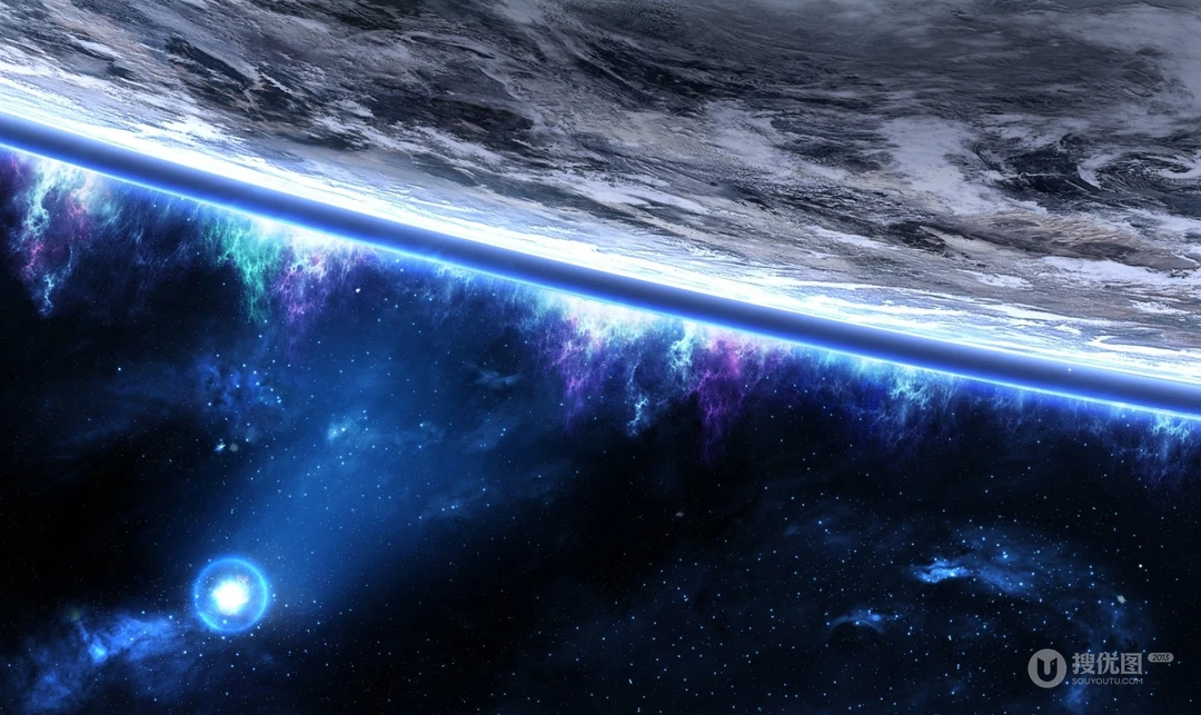 星空极地白光图