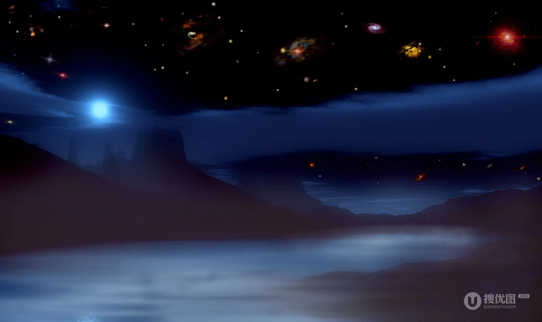 科幻场景里的星空图