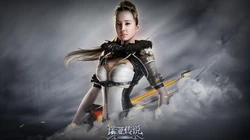 尚游游戏《诺亚传说》代言人蔡依林高清电脑壁纸下载