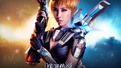 尚游游戏《诺亚传说》代言人蔡依林高清电脑壁纸下载