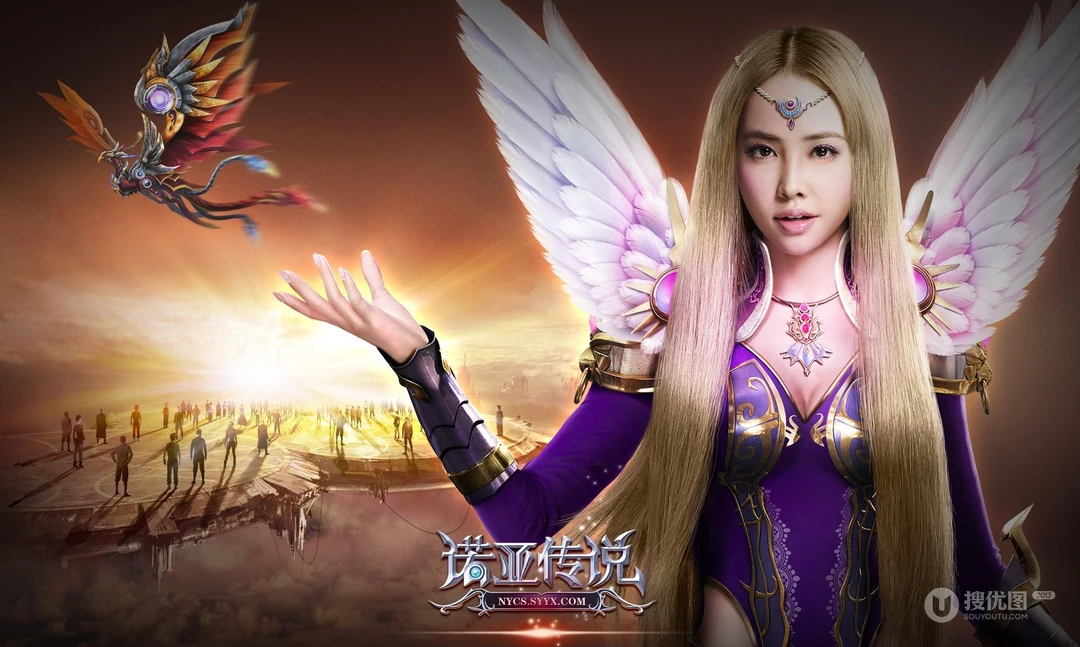 尚游游戏《诺亚传说》代言人蔡依林高清电脑壁纸下载