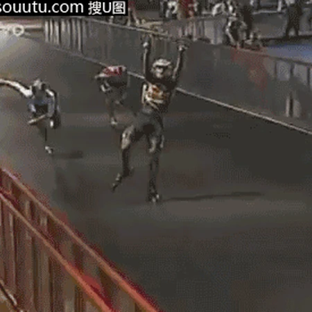 没到终点你得瑟个P