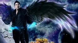 完美时空网络游戏《神魔大陆》代言人任贤齐COS