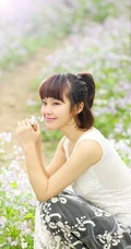 张佳宁自然森系写真，清纯唯美郊外美图