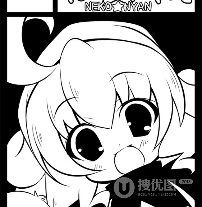 咬我啊，就咬你！动漫萌图黑白配