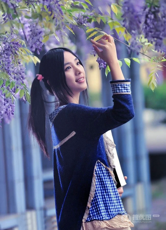 清纯唯美学生妹图片-校园小路篇