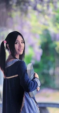 清纯唯美学生妹图片-校园小路篇