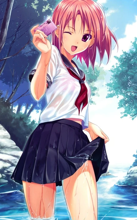 美人相机_二次元里拿相机的动漫女孩 高清第一弹