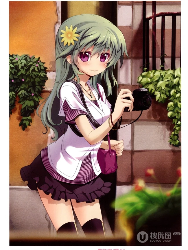 美人相机_二次元里拿相机的动漫女孩 高清第一弹