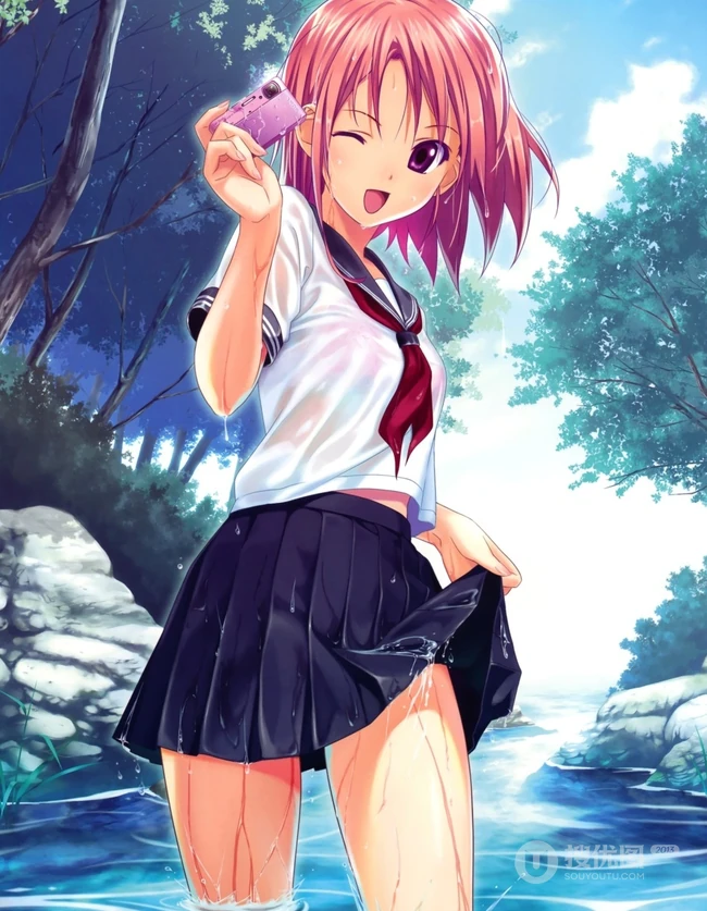 美人相机_二次元里拿相机的动漫女孩 高清第一弹