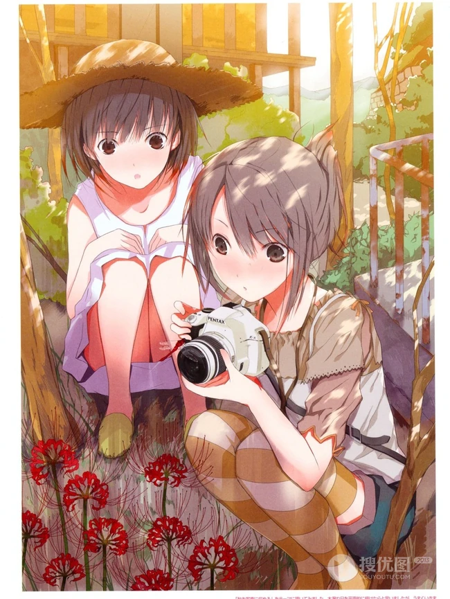 美人相机_二次元里拿相机的动漫女孩 高清第一弹