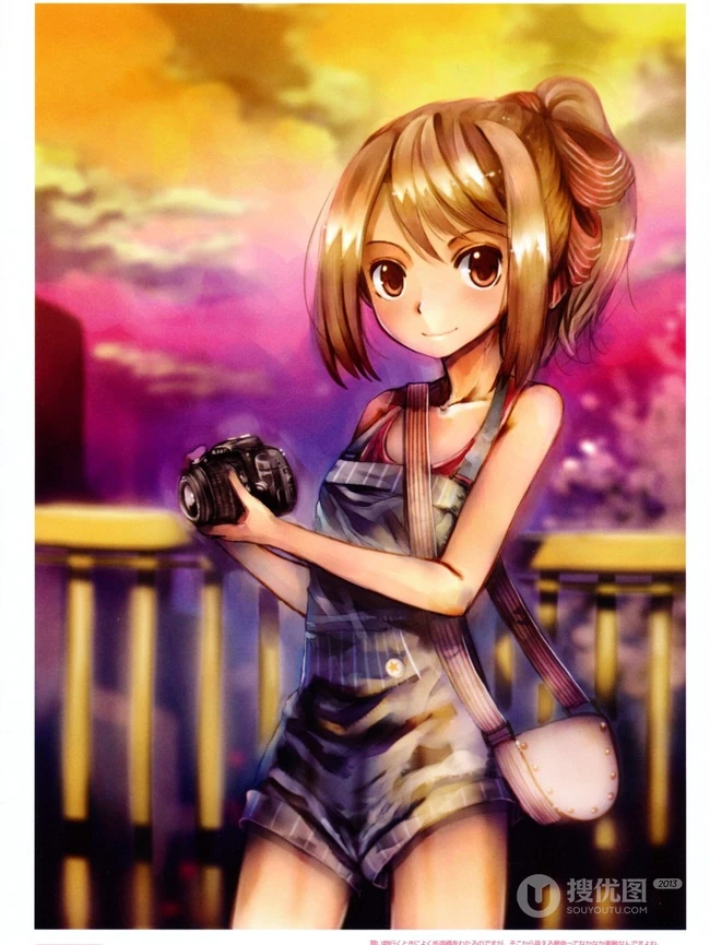 美人相机_二次元里拿相机的动漫女孩 高清第一弹