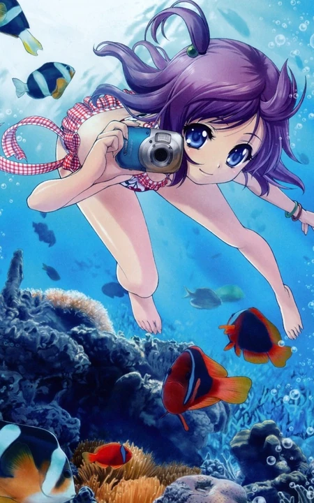 少女爱拍_拿相机的动漫女孩 高清疯狂第二弹